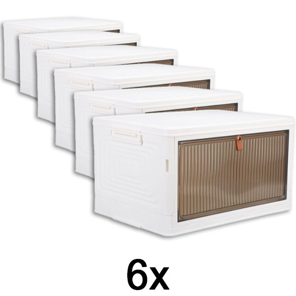 6x Kutija za pohranu s poklopcem – spremna za 2 minute, bez alata | ORGABOX